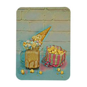 Ice cream lover gift magnet