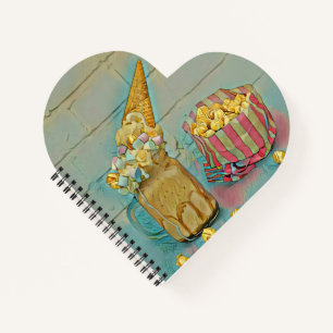 Ice cream lover gift notebook