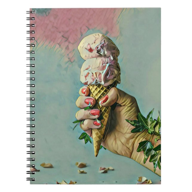 Ice cream lover gift notebook (Front)
