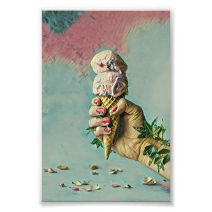 Ice cream lover gift photo print