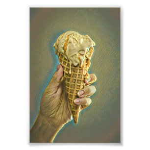 Ice cream lover gift photo print
