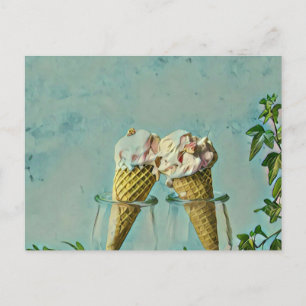 Ice cream lover gift postcard
