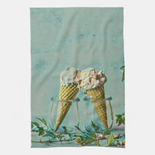 Ice cream lover gift tea towel