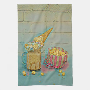 Ice cream lover gift tea towel
