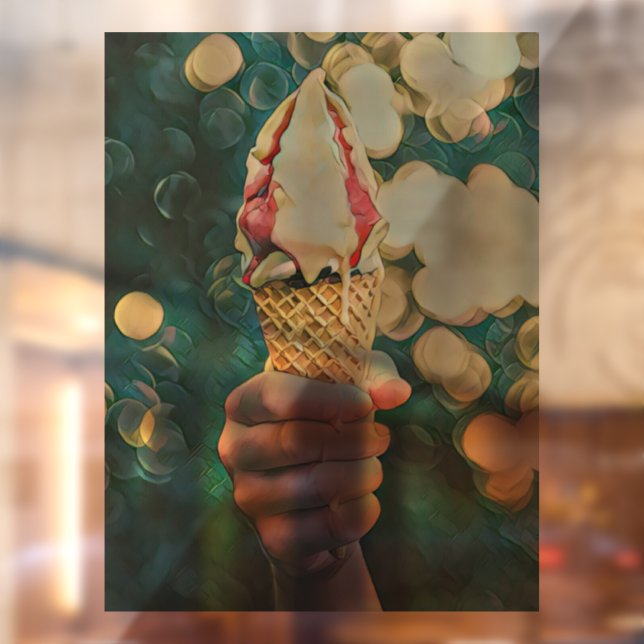 Ice cream lover gift window cling (Sheet 2)