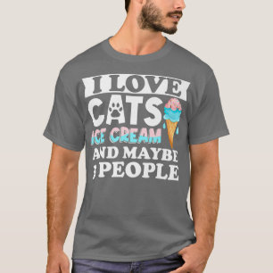 Ice Cream Lover Summer Candy Cone Kawaii I Love Ca T-Shirt