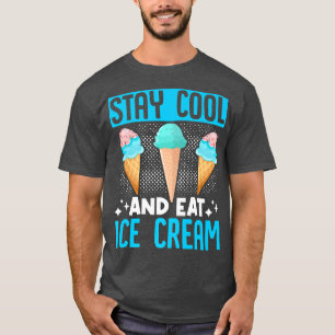 Ice Cream Lover Summer Candy Cone Kawaii Stay Cool T-Shirt