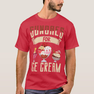 Ice Cream Lover Summer Candy Cone Kawaii Sundaes F T-Shirt