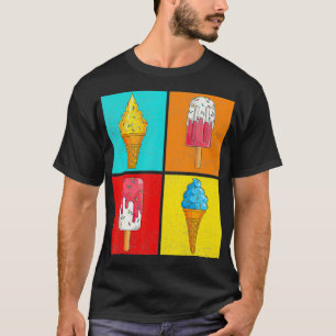 Ice Cream Lover Summer Dessert Sprinkles Pop Art I T-Shirt