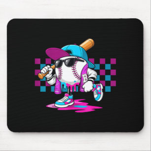 Ice cream melt baseball street vibes mouse mat