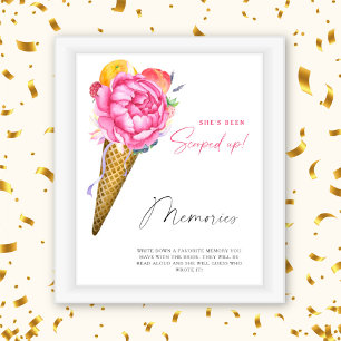 Ice cream - memories with the bride poster