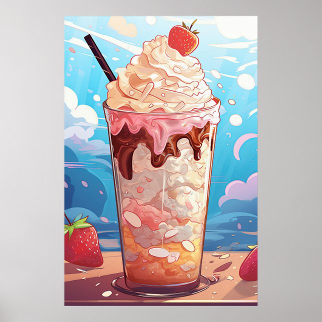 Ice Cream Milkshake Poster (Front)