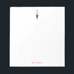 Ice Cream Notepad<br><div class="desc">These delightful post-it notes featuring an ice cream cone and customisable text is the perfect gift for the ice cream lover in your life. Part of a collection from Parcel Studios.</div>
