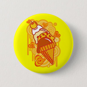 Ice_Cream_Paint 6 Cm Round Badge