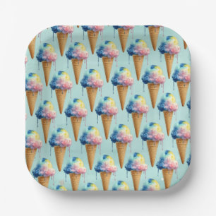 Ice Cream Paper Plate