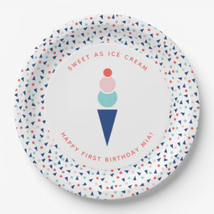 Ice Cream Paper Plate