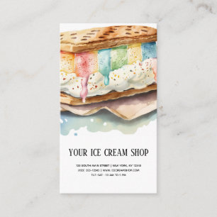 Ice Cream Parlour business card