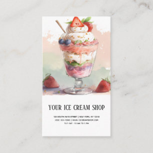 Ice Cream Parlour business card