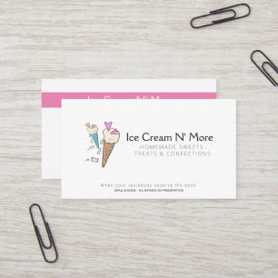 ICe Cream Parlour Business Card