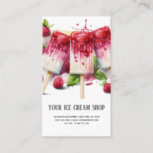 Ice Cream Parlour business card