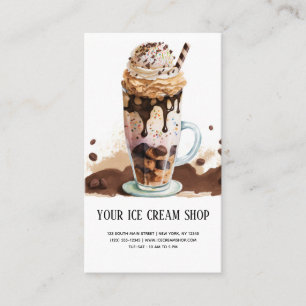 Ice Cream Parlour business card