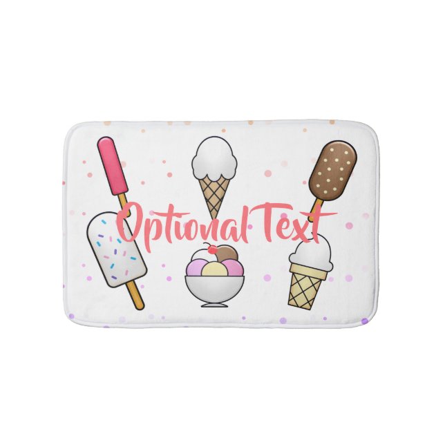 Ice Cream Parlour Dream Bath Mat (Front)
