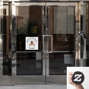 Ice Cream Parlour Logo Window Cling