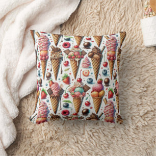 Ice-Cream Parlour Party Cushion