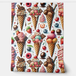 Ice-Cream Parlour Party Wallpaper