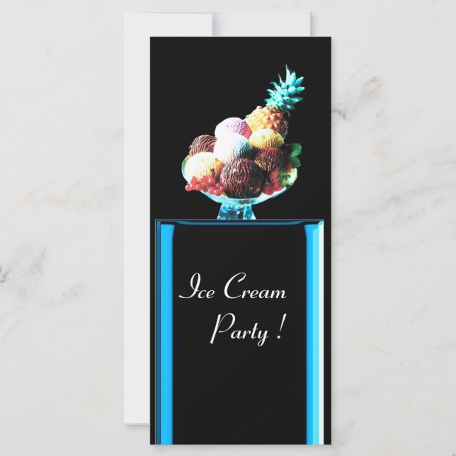 ICE CREAM PARTY - DESERT SHOP,blue red black (Front)