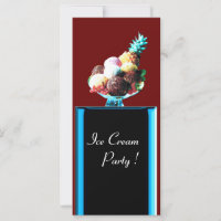 ICE CREAM PARTY - DESERT SHOP,blue red black