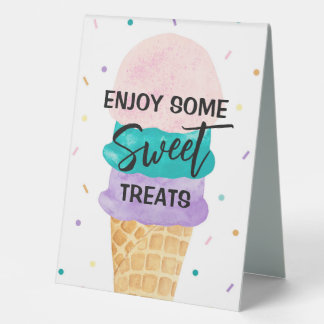 Ice Cream Party Dessert Table Party Sign - Sundae