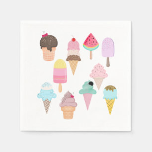 Ice Cream Party Napkin