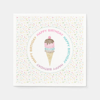 Ice Cream Party Napkins