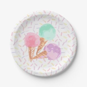 Ice Cream Party Plates
