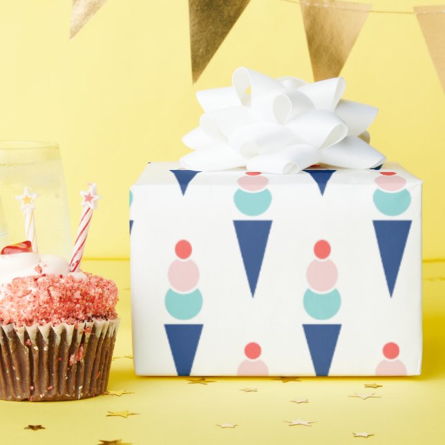 Ice Cream Party  Wrapping Paper (Birthday Party)