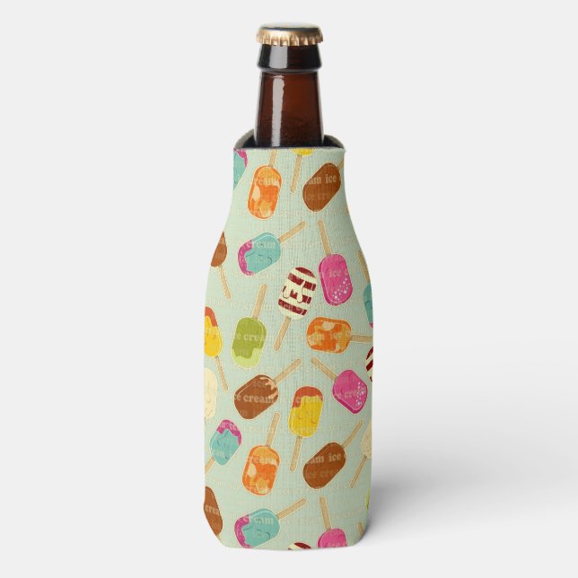 Ice Cream Pattern Bottle Cooler (Bottle Front)