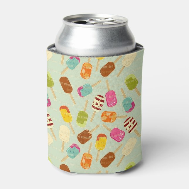 Ice Cream Pattern Can Cooler (Can Front)