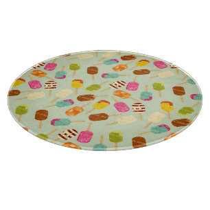 Ice Cream Pattern Cutting Board
