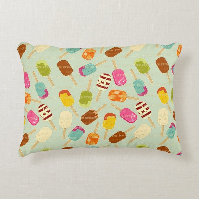 Ice Cream Pattern Decorative Cushion (Front)