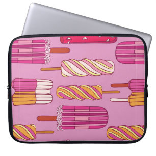 Ice cream pattern,illustration. laptop sleeve