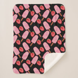 Ice cream pattern   Lollies pattern   lollipop 13 Sherpa Blanket