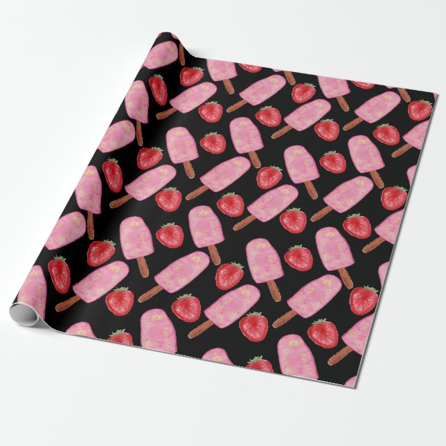 Ice cream pattern | Lollies pattern | lollipop 13 Wrapping Paper (Unrolled)