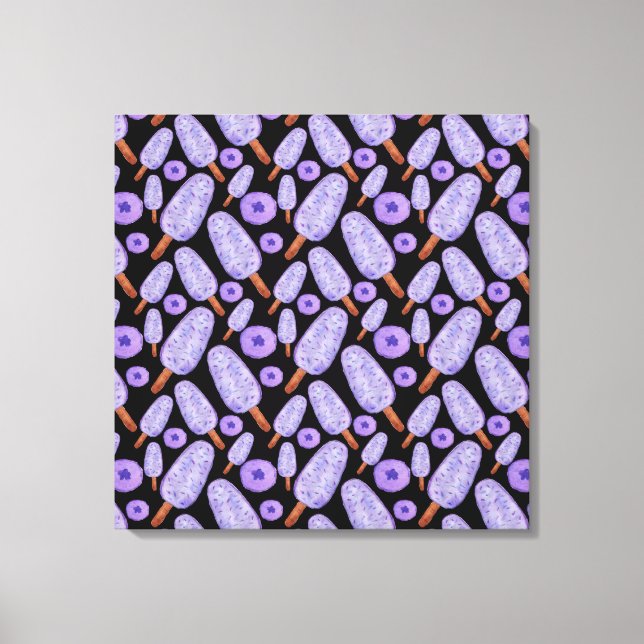 Ice cream pattern | Lollies pattern | lollipop 14 Canvas Print (Front)