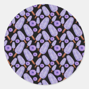 Ice cream pattern Lollies pattern lollipop 14 Classic Round Sticker