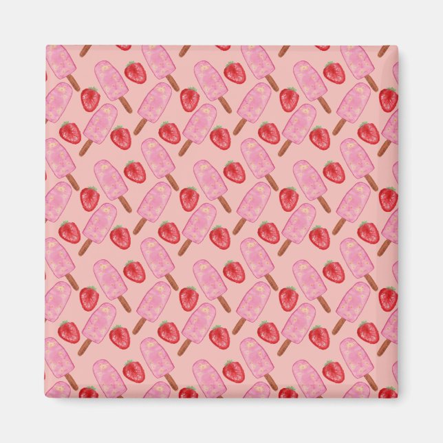 Ice cream pattern | Lollies pattern | lollipop 19 Magnet (Front)