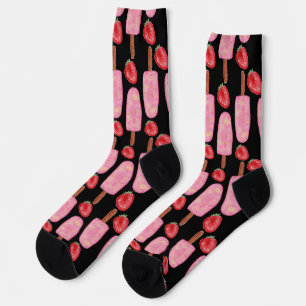 Ice cream pattern   Lollies pattern   lollipop 1 C Socks