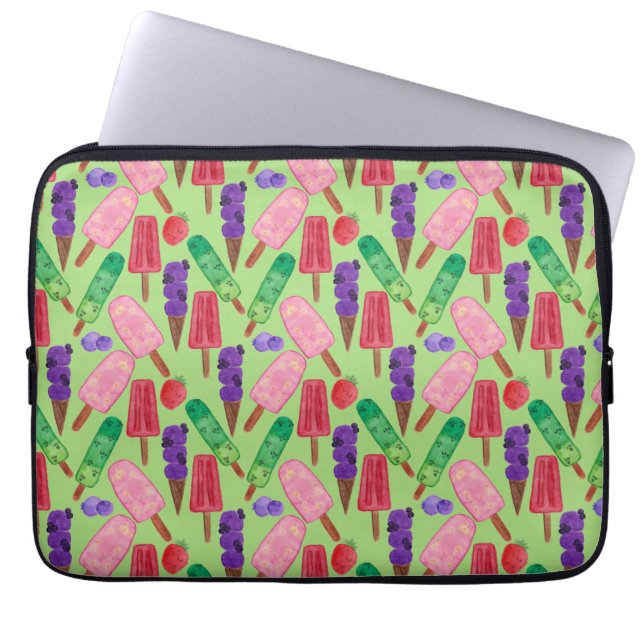 Ice cream pattern | Lollies pattern | lollipop 22 Laptop Sleeve (Front)