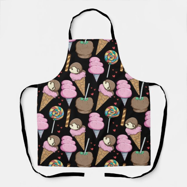 Ice cream pattern | Lollies pattern | lollipop 24 Apron (Front)