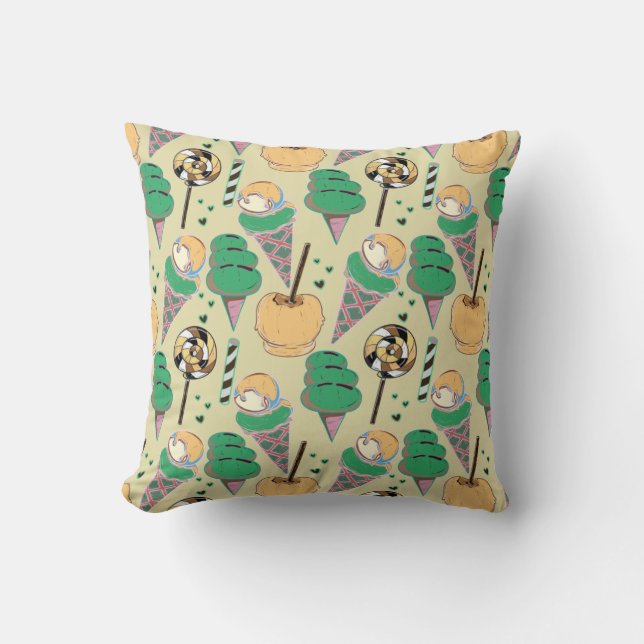 Ice cream pattern | Lollies pattern | lollipop 25 Cushion (Front)